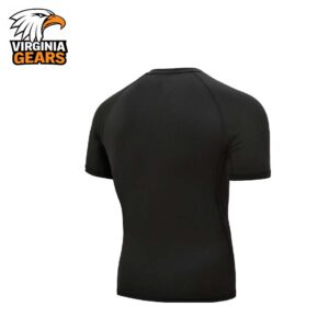 Virginia Gears Short Sleeve Black Rash Guard