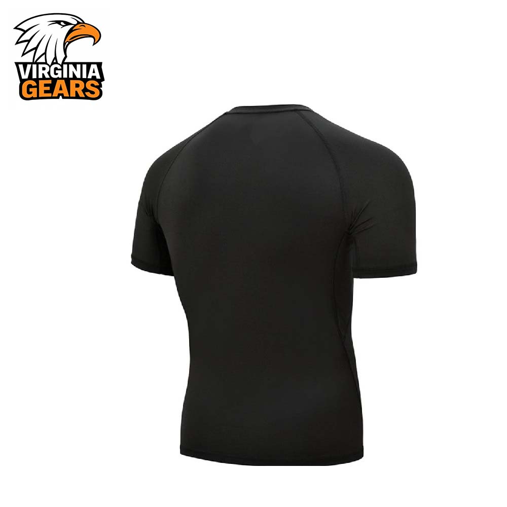 Virginia Gears Short Sleeve Black Rash Guard