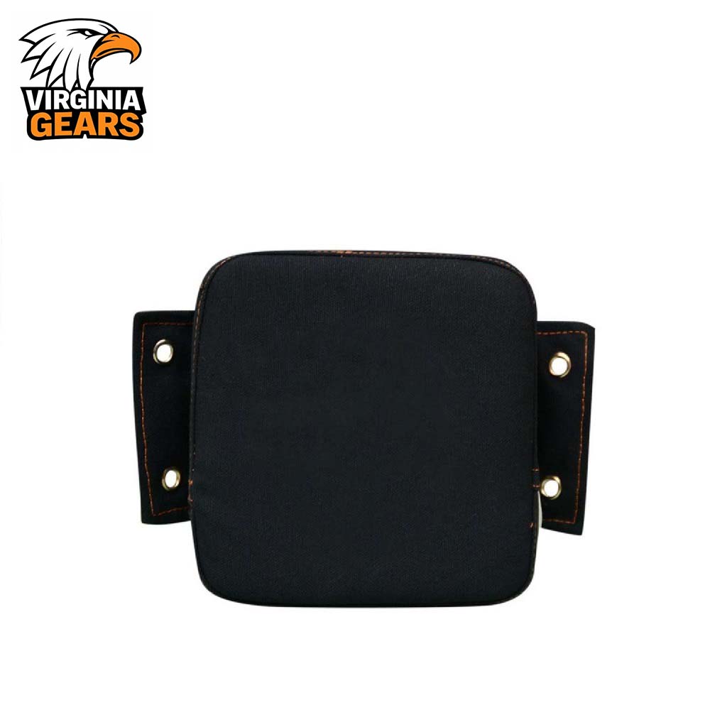 Virginia Gears Black Leather X Straight Punch Wall Pad
