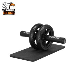Virginia Gears 2-in-1 Ab Wheel Roller & Knee Pad Mat